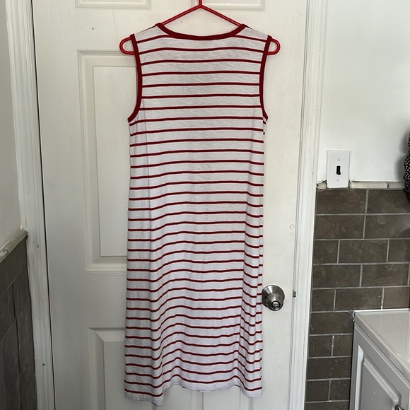 Women’s knee length size small sleeveless striped dress brand new never worn. - Picture 2 of 2